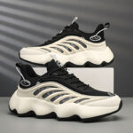 Dad Shoes New Korean Style Fashionable Ins Platform Black Low-top Sneakers Spring Leisure All-matching Men's Shoes - Image 2