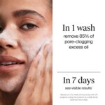 Neutrogena Evenly Clear Acne Cleanser with 2% Salicylic Acid & 2% PHA Exfoliant, Gentle Foaming Face Wash Clears Clogged Pores & Blackheads While Visibly Fading Look of Post-Acne Marks, 9.1 fl. oz - Image 3