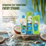 Vatika Naturals Coconut Shampoo, Oil & Conditioner Combo | Deeply Nourishing Trio with Coconut, Henna & Castor Oil | Repairs Damage, Hydrates & Restores Shine for Smooth, Frizz-Free Hair - Image 2