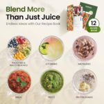 TOPZEE Personal Smoothie Blender, 1000W Single-Serve Blender with 24oz To-Go Cup, Twist-On Start/Stop, for Protein Shakes & Smoothies, Compact Countertop Blender, Black - Image 4