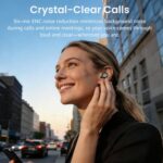 TOZO NC9 Hybrid Active Noise Cancelling Wireless Earbuds, 6 Mics ENC Clear Call, IPX8 Waterproof, in Ear Bluetooth 5.3 Headphones Stereo Bass Ear Buds 60H Playtime with LED Display 32 EQs via APP - Image 2