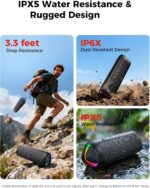 BolaButty Bluetooth Speaker Portable Wireless, IPX5 Waterproof, Up to 20H Playtime, TWS Pairing, BT5.3, for Home/Party/Outdoor/Camping/Beach Essentials, Birthday Gift (Black) - Image 4