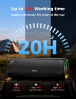 BolaButty Bluetooth Speaker Portable Wireless, IPX5 Waterproof, Up to 20H Playtime, TWS Pairing, BT5.3, for Home/Party/Outdoor/Camping/Beach Essentials, Birthday Gift (Black) - Image 5
