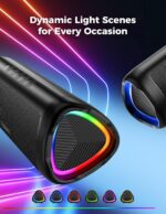 BolaButty Bluetooth Speaker Portable Wireless, IPX5 Waterproof, Up to 20H Playtime, TWS Pairing, BT5.3, for Home/Party/Outdoor/Camping/Beach Essentials, Birthday Gift (Black) - Image 3